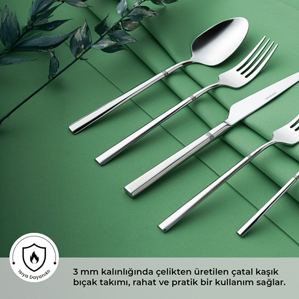 Emsan Penta 30 Parça 6 Kişilik Çatal Kaşık Bıçak Takımı
