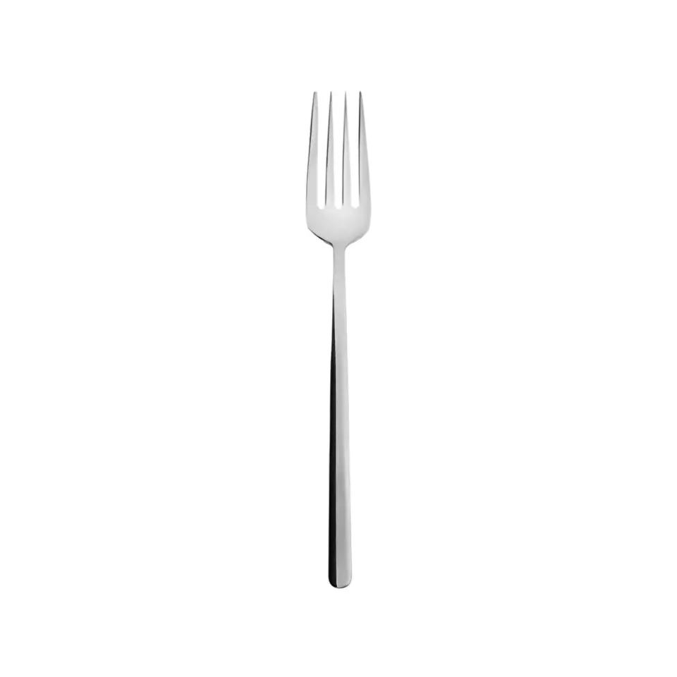 Emsan Bead 6'lı Yemek Çatalı Seti Platin